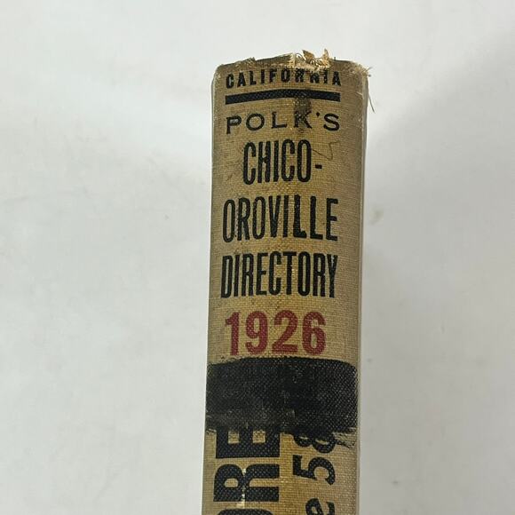 1926 CA Chico Oroville City Directory POOR Ancestry Genealogy Reference Antique - Picture 10 of 16